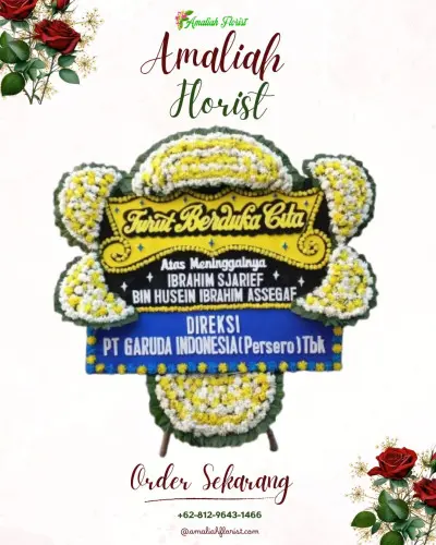 Papan Bunga Duka di Sako
