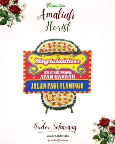 Bunga Papan Congratulation di Sako